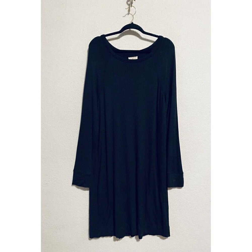 Lou and Grey Dress Womens XL Black Signature Soft Long Sleeve Knit Lagenlook